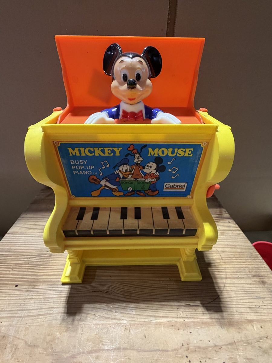 Gabriel Mickey Busy Pop-Up Piano, 1975