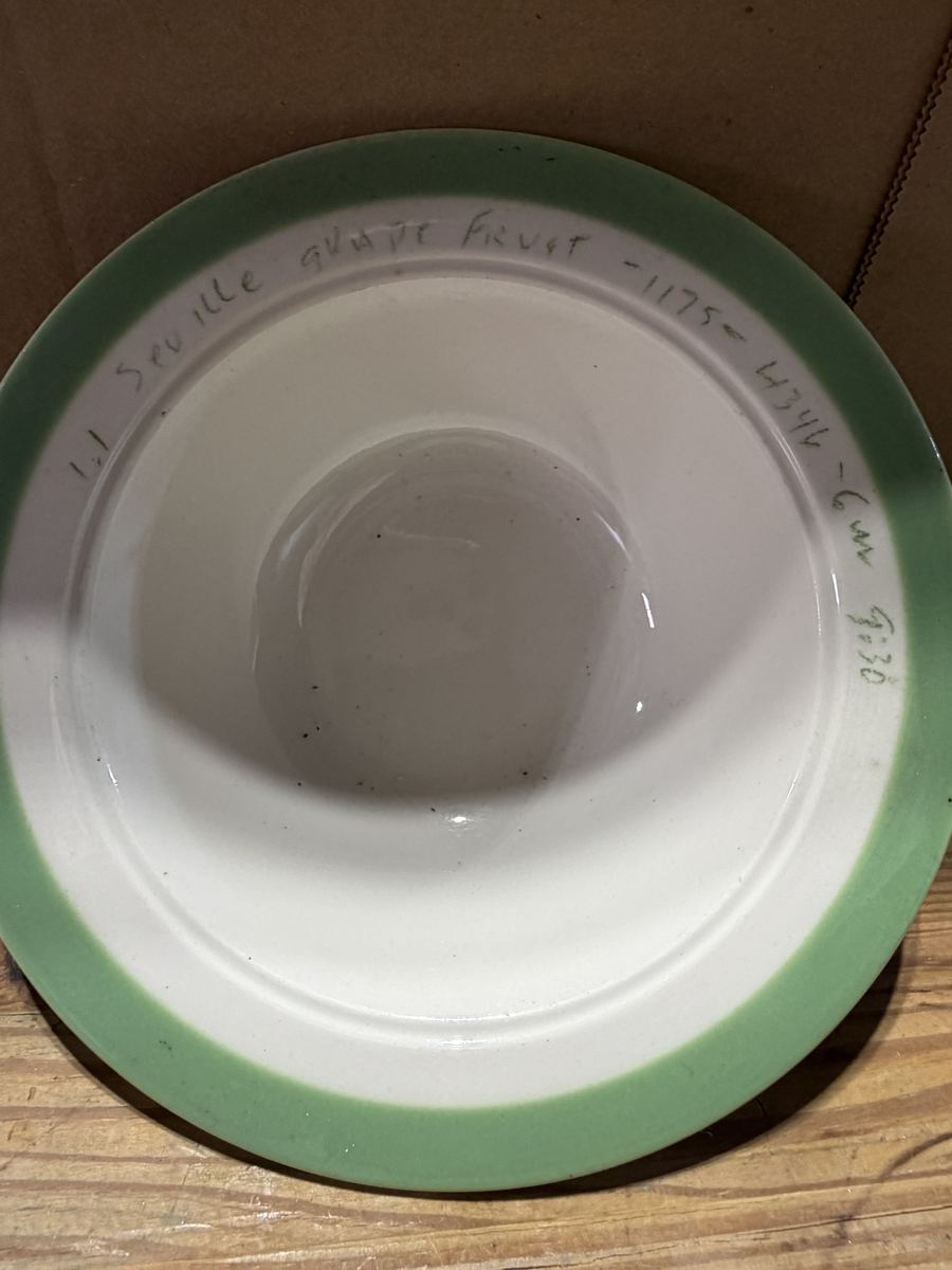 Green Band Restaurant Ware Grapefruit Bowl