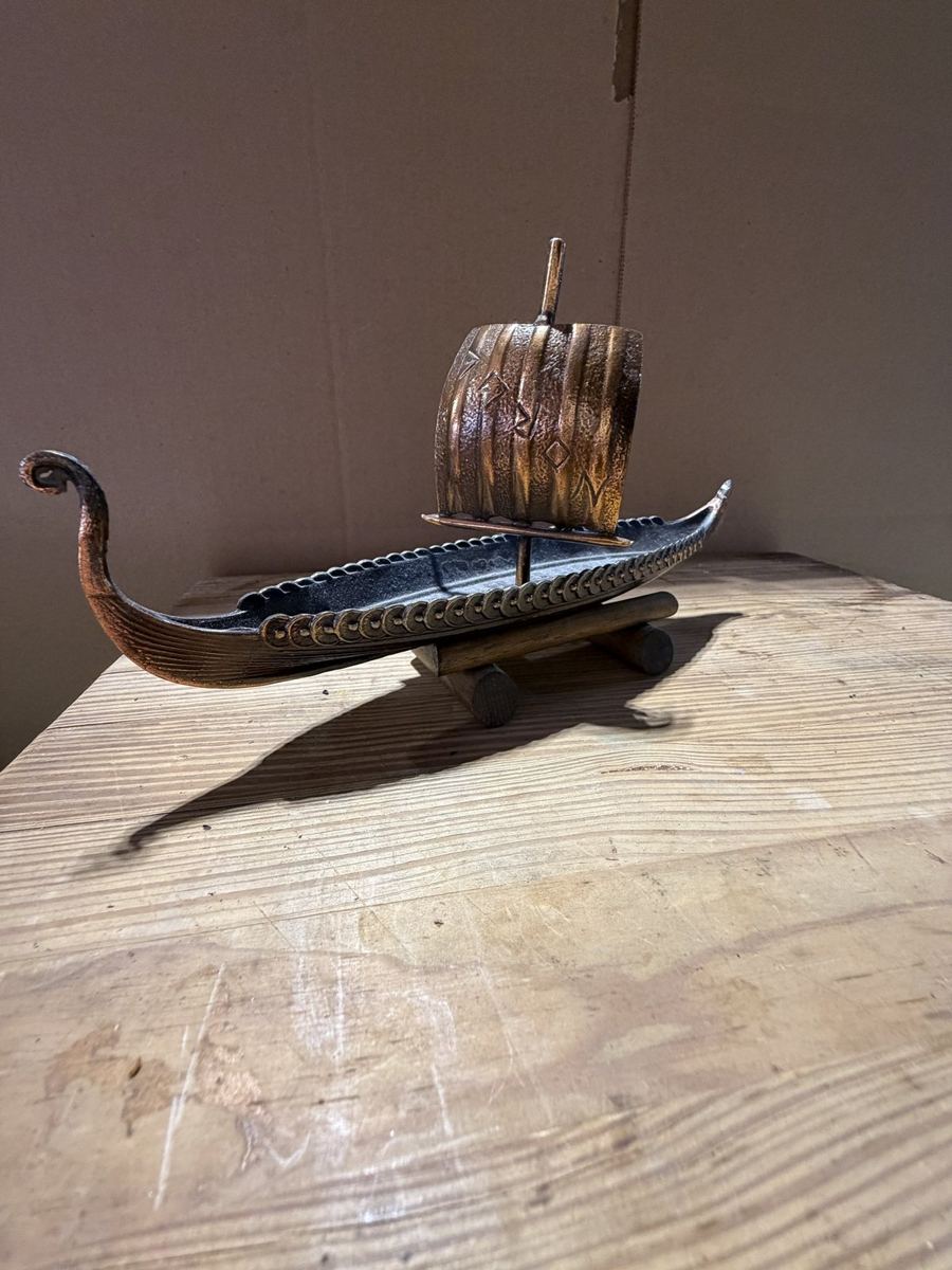 Souvenir Metal Viking Ship, Copper Sail
